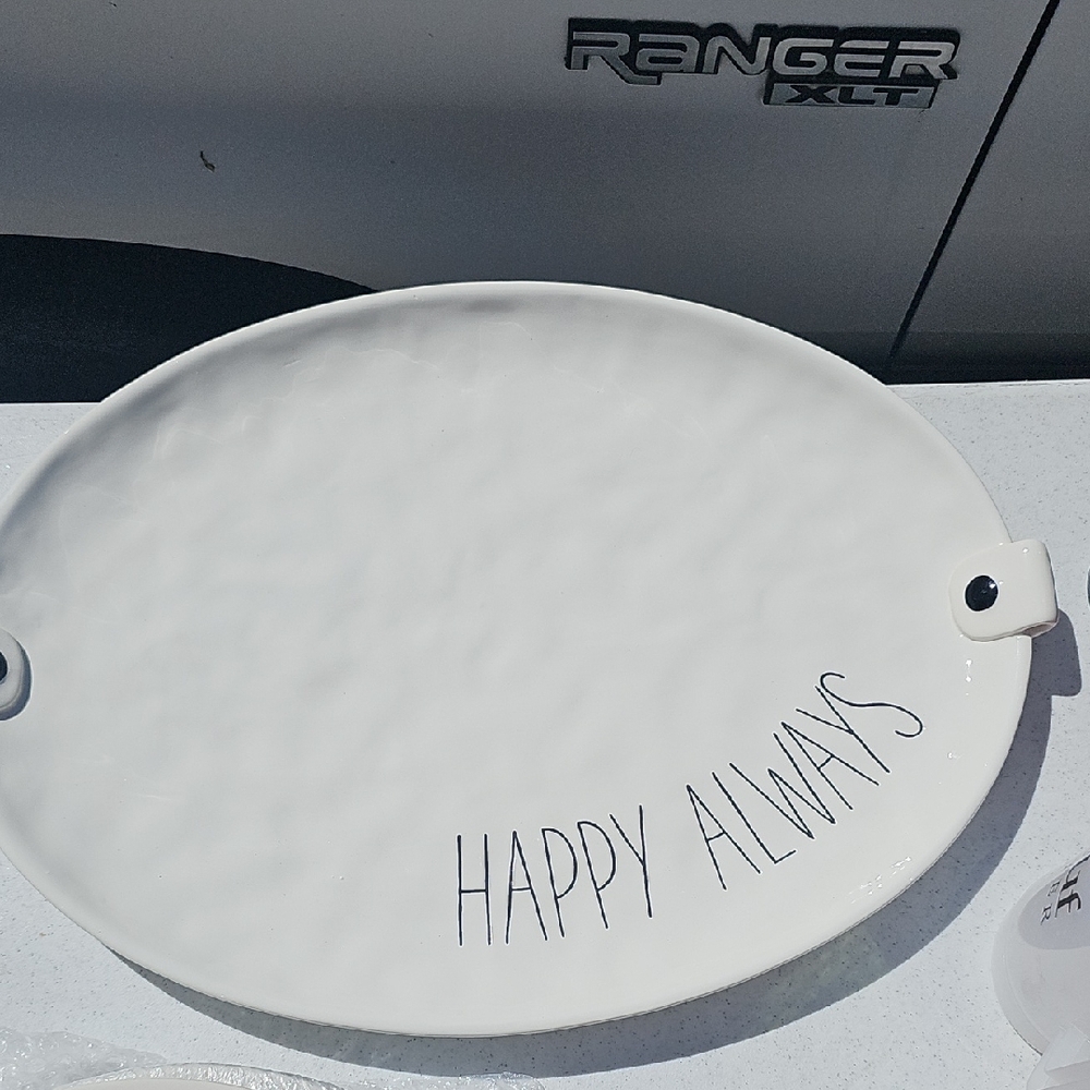 Pier 1 White Oval Platter